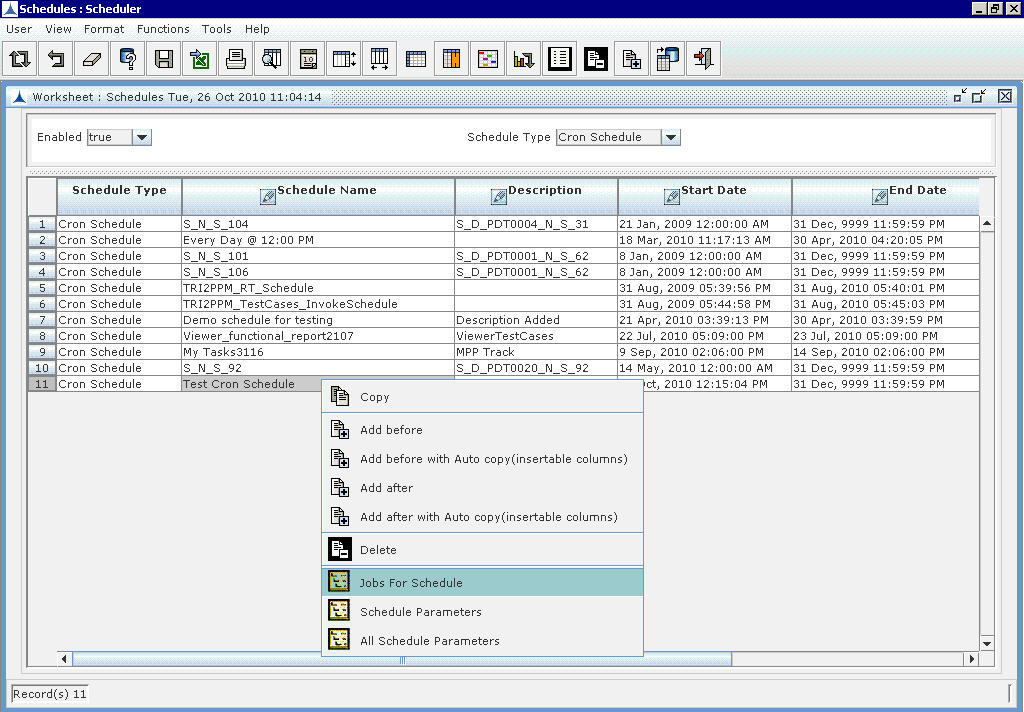 Adding a Job to the Schedule_Figure 1