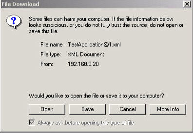 File Download Dialog Box\