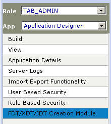 FDT/XDT/JDT Creation Module