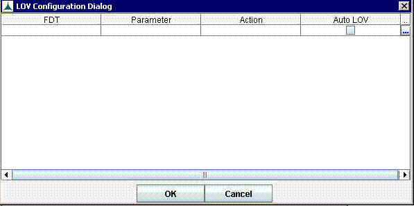 Viewer Configuration-LOV Config Dialog Box