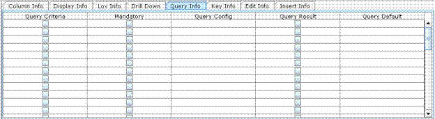 Viewer Configuration-Query Info Tab