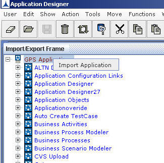 Import/Export Frame-Import Application Popup Menu