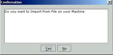 Import/Export Frame-Confirmation Message Dialog Box