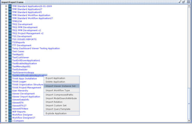 Importing/Exporting Operations-Import Viewer Instance Set