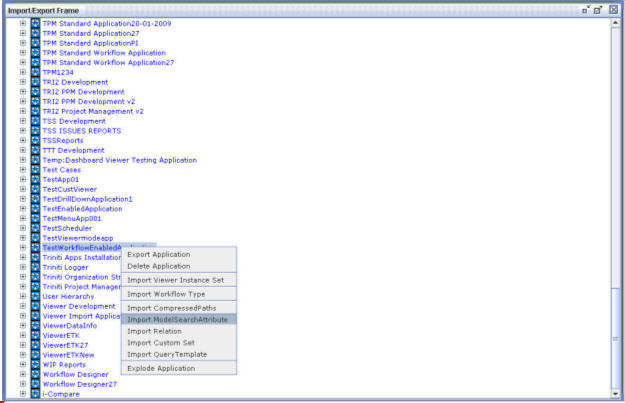 Importing/Exporting Operations-Import Model Search Attribute