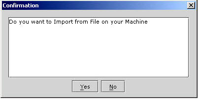 Import a Relation-Confirmation for Importing from File on Your System