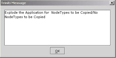 Copy All Node Types-Triniti Message when there are no node types to be copied